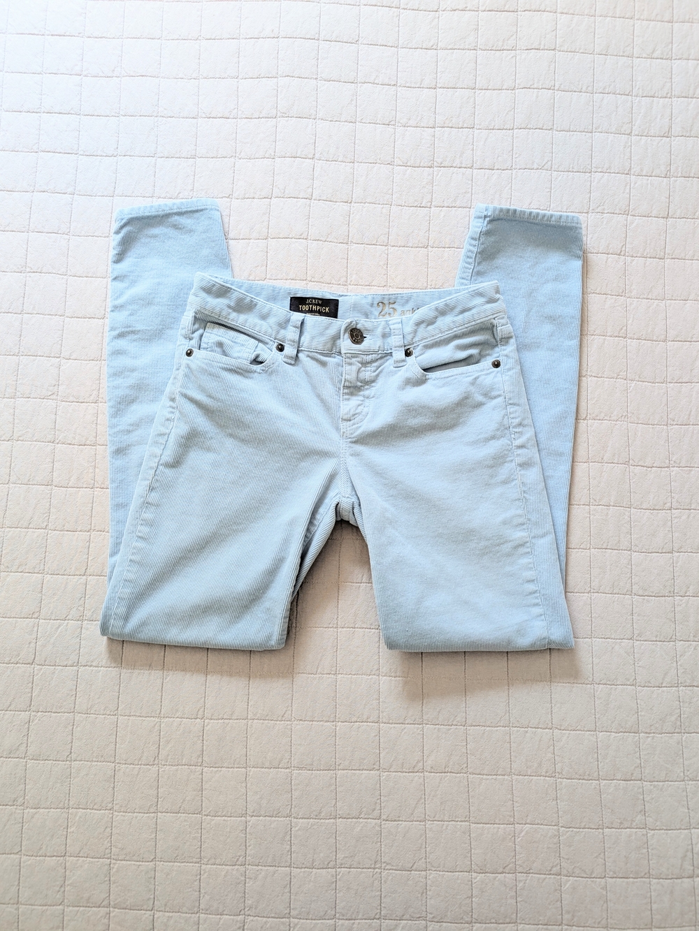 J. Crew " Toothpick "/ Ankle Corduroy  Pant